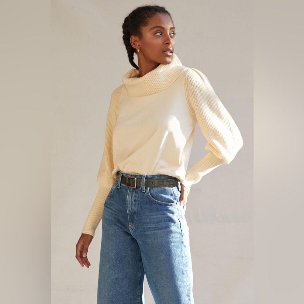NWT Anthropologie Dolan Left Coast Cowl Neck Sweater Pullover Sz Medium $98